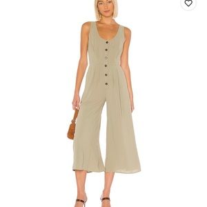 Sage Crepe Jumpsuit